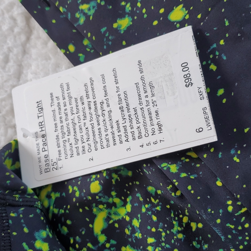 Lululemon Base Pace High-rise Tight 25" Sparks Fly Multi - Picture 4 of 15